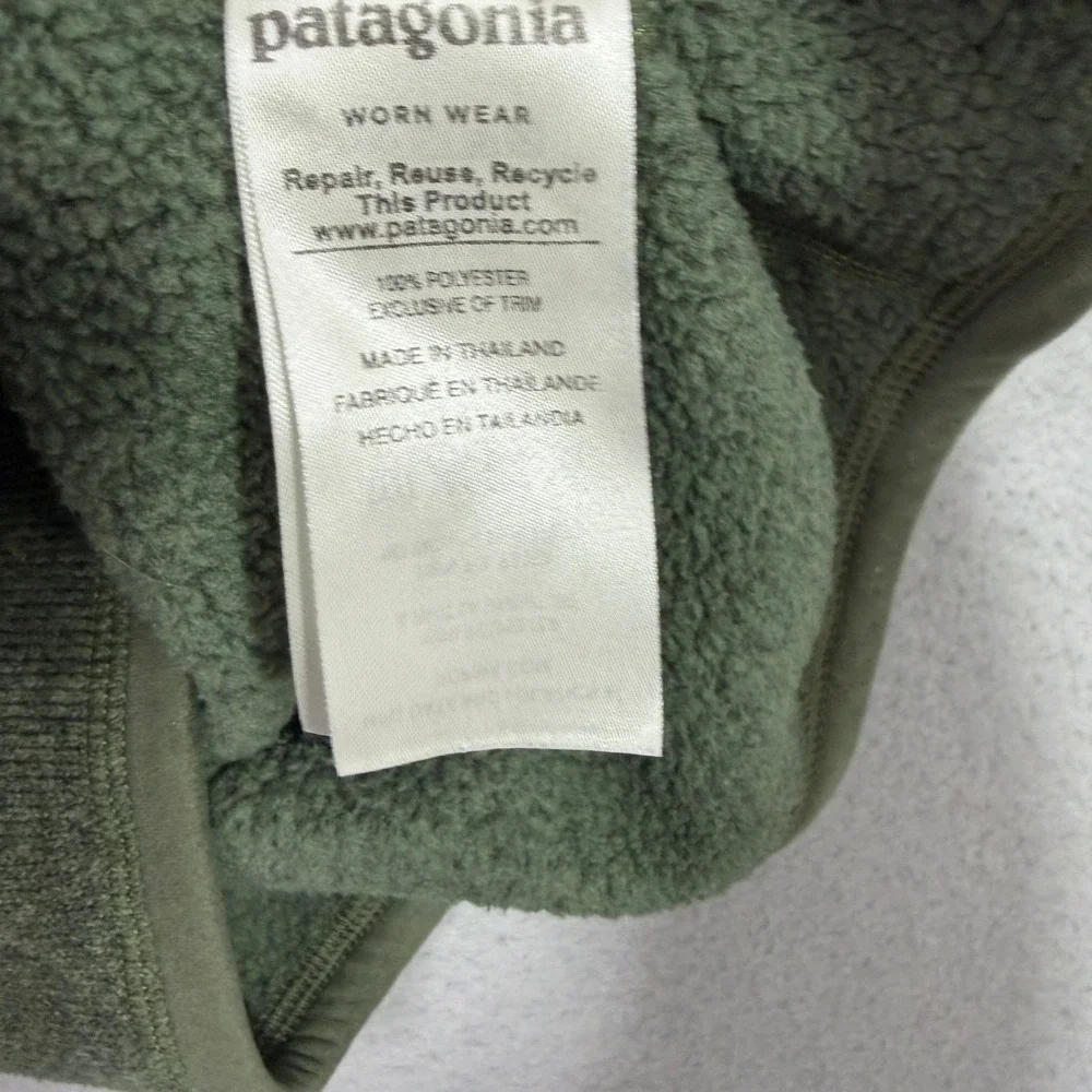 Patagonia Fleece Pullover Medium Green Better Sweater 1/4 Zip Outdoors 25522